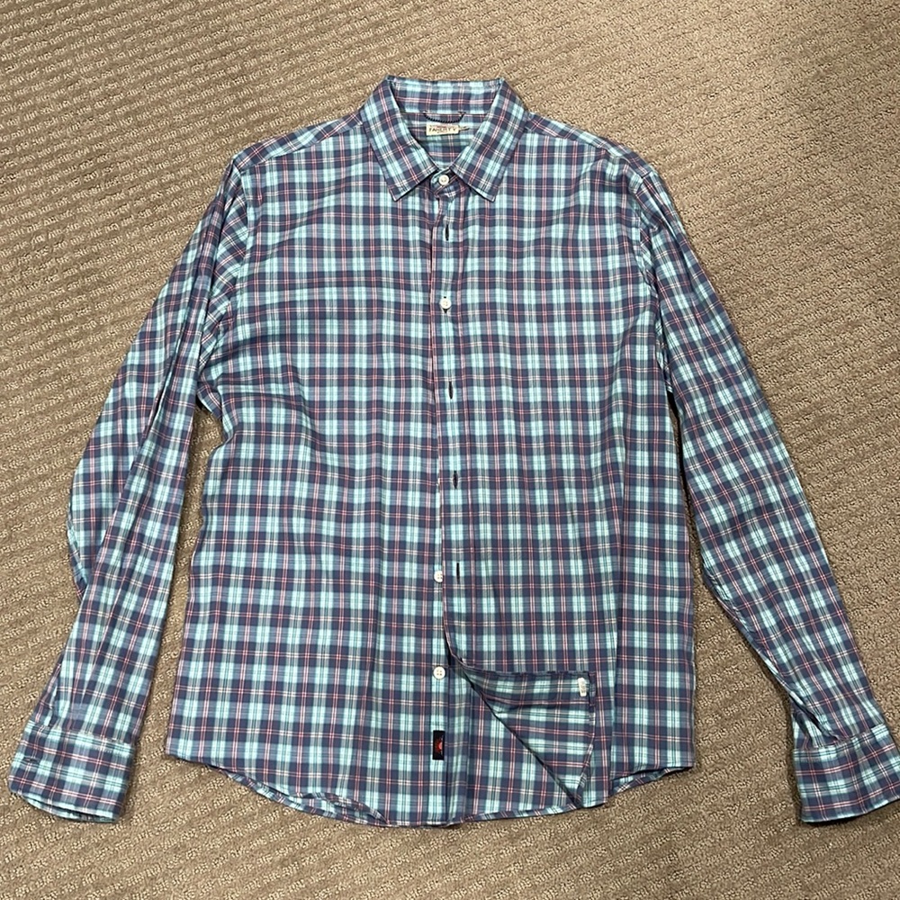 Faherty long sleeve shirt.  Large